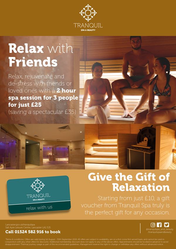 aug - sept spa offers